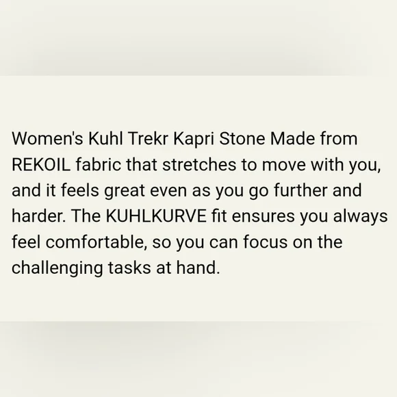 Kuhl "Trekr Kapri" Capri Pants Sage Green Hiking Gorpcore | Women's Size 4 - Picture 12 of 13